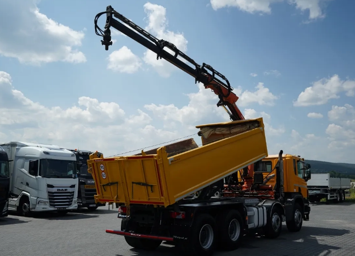 Scania P 410 / 8x4 / BASCULĂ - 5,15 M + ATLAS 116.3 HDS / ROTATOR / EURO 6 / — foto 5